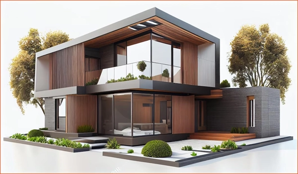 3D architecture exterior modeling
