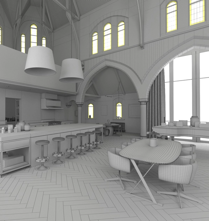 3D architecture Visualization Interior